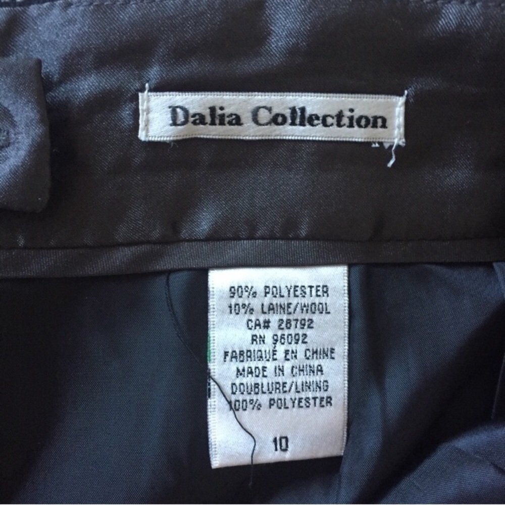 Dalia Collection Tweed Pencil Skirt Black 10 - Picture 6 of 6